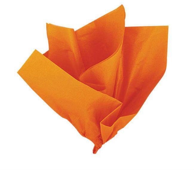 Unique 10 Orange Tissue Sheets- Babystore.ae