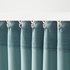 SKOGSSVINGEL Room darkening curtains, 1 pair - dark blue/green 145x300 cm
