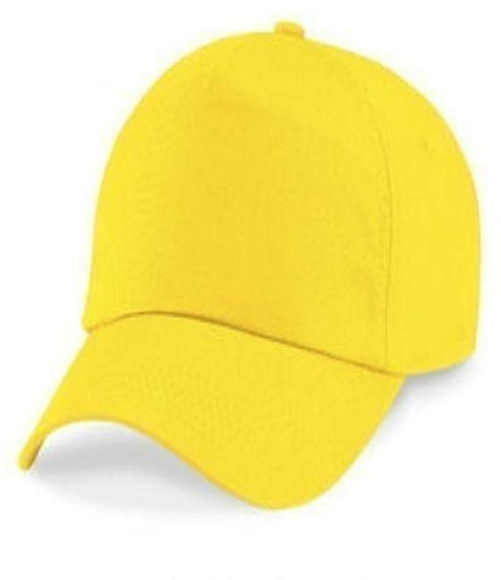 Face Cap With Adjustable Strap - Yellow