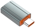 محول من منفذ نوع سي ذكر الي USB انثي، USB-C الي USB موديل (LC140) لون رمادي من لدنيو، من اي دينو