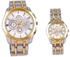 ORLANDO 2 In 1 Couple Stainless Watch - Silver & Gold