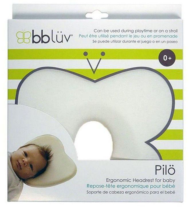 Bbluv Ergonomic Headrest For Baby - Ivory- Babystore.ae
