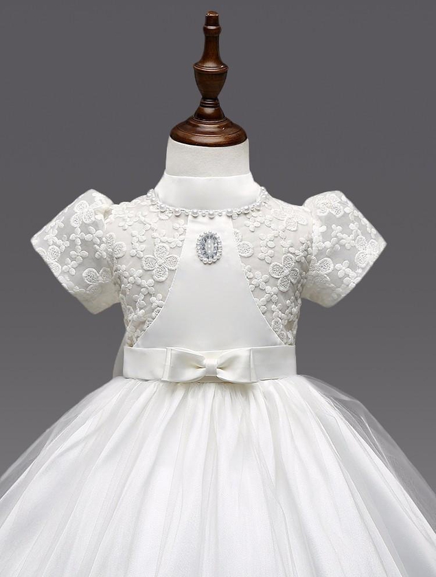 b'Girls Dresses, Vintage Lace Wedding Dress For Kids 0-8 Yrs'