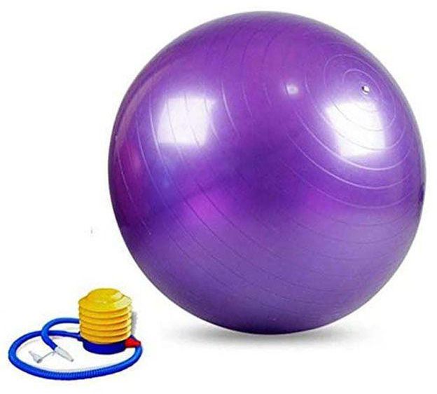 PVC Yoga Balance Cushion Board Exercise Fitness Aerobic 75 Ball Balance Board Mat Gray