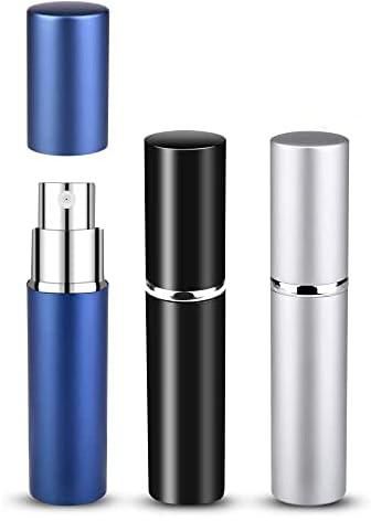 3 PCS Refillable Travel Perfume Atomiser Bottles, 6ml Mini Portable Spray Bottles, Portable Travel Atomizer Bottle Set, Bottles with Funnel, For Travel Purse and Outdoor Activities