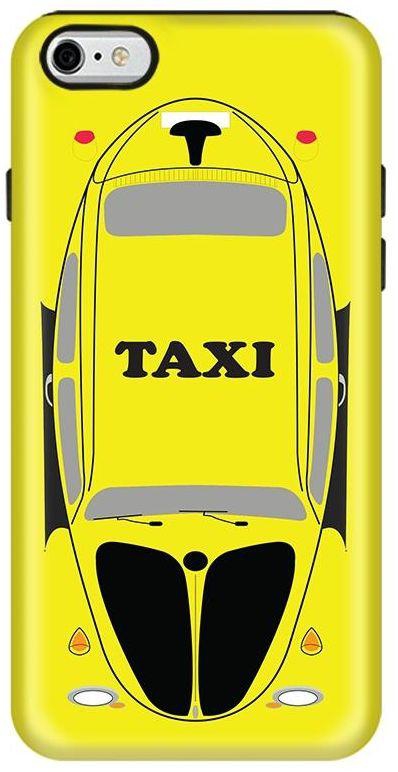Stylizedd Apple iPhone 6 Plus / 6S Plus Dual Layer Tough case cover Gloss Finish - Yellow Taxi