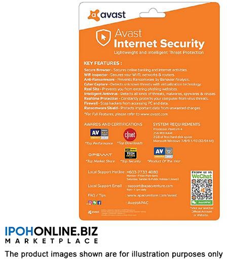 Avast Internet Security 2020 FOC Premier - 1 USER 1 YEAR