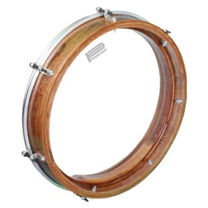 Pro Wooden Frame Drum Bandeer Bendir Duff Tambourine With 35 Cm Plastic Head + Tuning Key