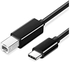 DKURVE™ USB C to USB B Printer Cable - 3 ft / 1m - USB C Printer Cable - USB C to USB B Cable - USB Type C to Type B