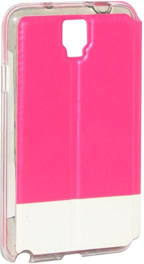USAMS Stand Flip Case for Samsung Galaxy Note 3 Neo N7505 (with screen protector) - Pink