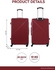 ParaJohn Cabin Size ABS Hardside Spinner Luggage Trolley, 20 Inch, Burgundy