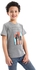 Ted Marchel "Music Makes The People Come Together" Heather Grey Short Sleeves Boys T-Shirt