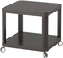 TINGBY Side table on castors - grey 50x50 cm