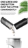 AGD Car Vacuum Cleaner 120W USB Charging Mini Handheld Vacuum Cleaner Black