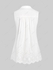 Plus Size Half Button Broderie Anglaise Sleeveless Blouse - L | Us 12