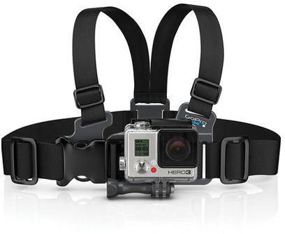Gopro Junior Chesty - حزام صغير للصدر لكاميرا جو برو - أسود