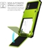 VRS Design iPhone X DAMDA FOLDER Wallet cover / case - Lime Green - Semi Auto 5 Card slot