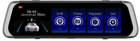 Generic Phisung T800 1296P+720P Dual Lens Night Vision Car DVR Camera 9.88 Inch 2.5D IPS Rearview Mirror Dash Cam DJL(#C)