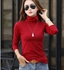 JC women clothes Bottoming shirt undershirts high neck Sweaters women tops Plush long sleeve solid color large women's clothing wholesale one