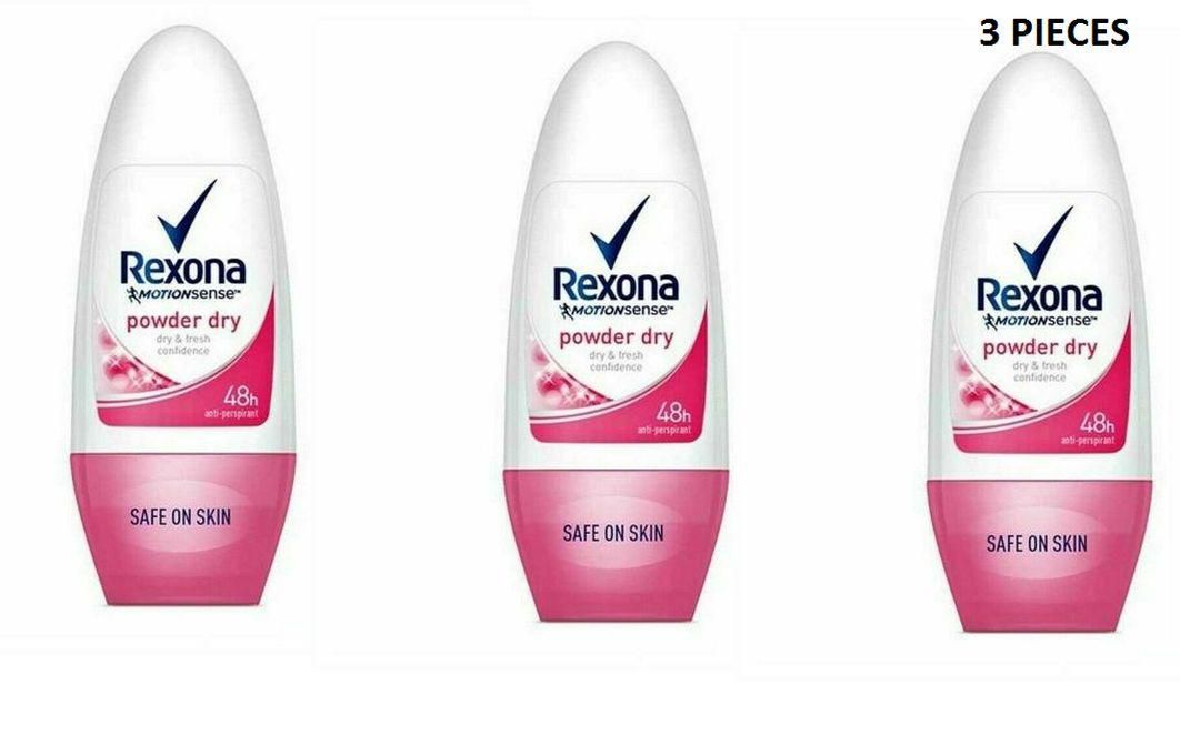 Rexona 3 Powder Dry Antiperspirant Deodorant Roll On 50ml