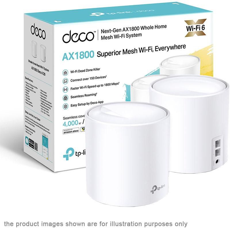 TP-Link Deco X20 2 Pack AX1800 WiFi 6 Dual Band Router/ Access Point