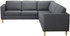 PÄRUP Cover for corner sofa, 4-seat - Vissle grey