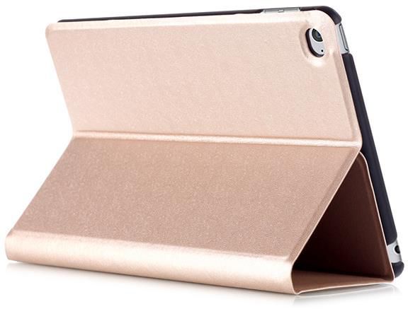 Luxury Ultra Slim PU Leather Protective Cover Shell with Stand Wakeup Function For iPad mini 4-Gold