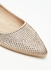Embellished Slip On Pointed Toe Ballerina Shoes