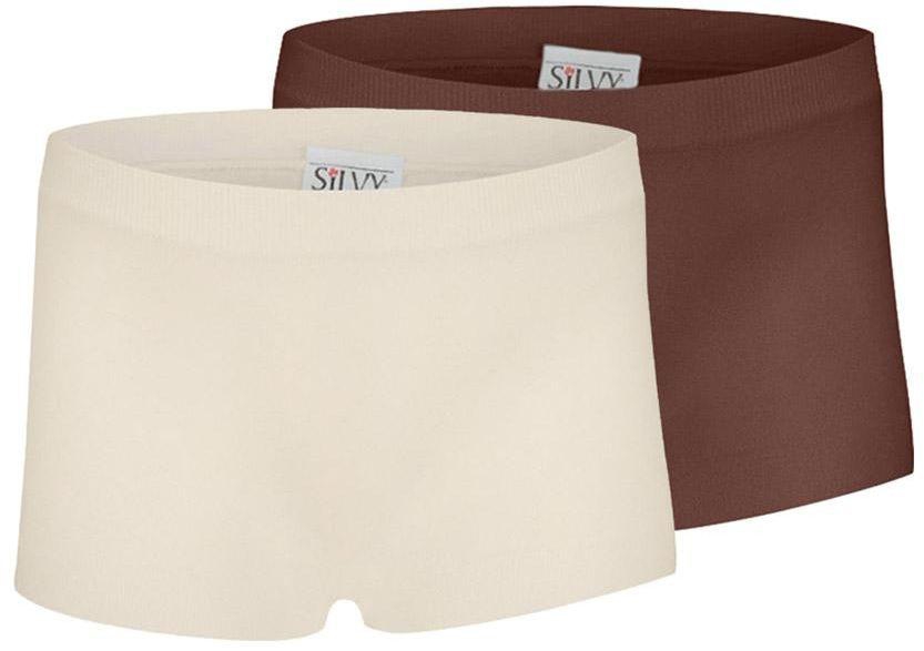 Silvy Set Of 2 Casual Shorts For Girls - Beige Brown, 6 - 8 Years