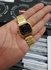 ساعة يد رقمية كلاسيكية مقاومة للماء طراز LA680WGA-1B - مقاس 29 مم - لون ذهبي للرجال
