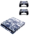4-Piece Camouflage Themed Console And Controller Sticker For PlayStation 4