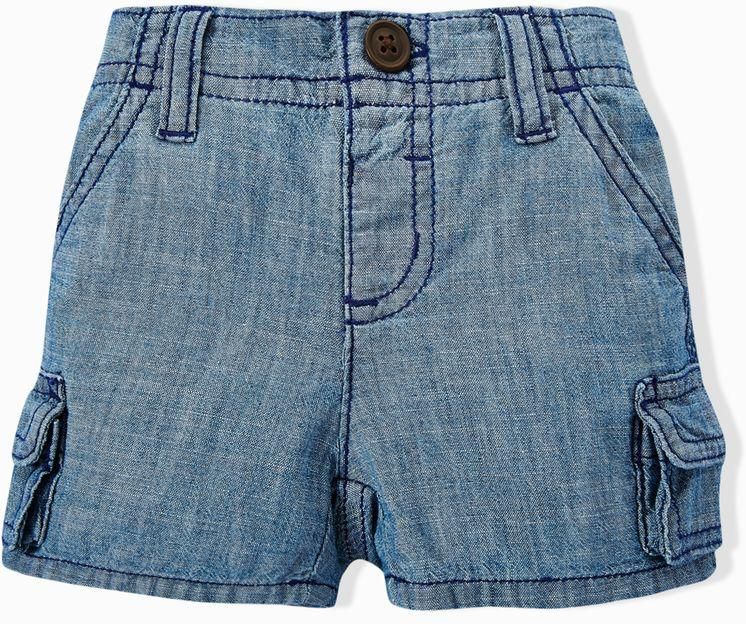 Infant Denim Cargo Shorts