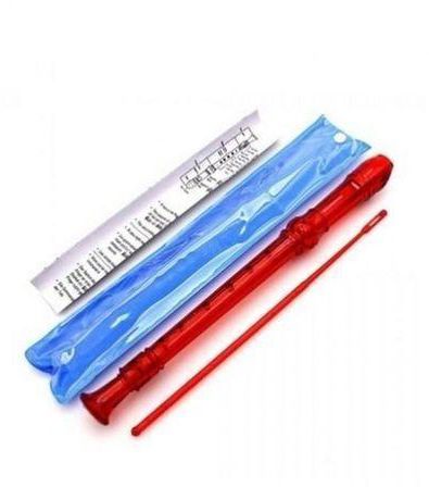 Flute Recorder With Fingering Chart Random Color