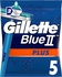 Gillette Blue2 PLUS (2 Sharper Blades) Razor *5 + Azwaaa Gift