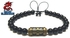 Black And Oxidized Matte Stone Bracelet From .Elegance.O.K.M