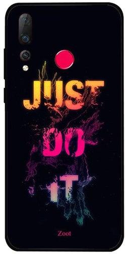 غطاء حماية واقٍ لهاتف هواوي نوفا 4 مطبوع بعبارة "Just Do It"