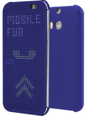 HTC M8 Dotview Cover Blue