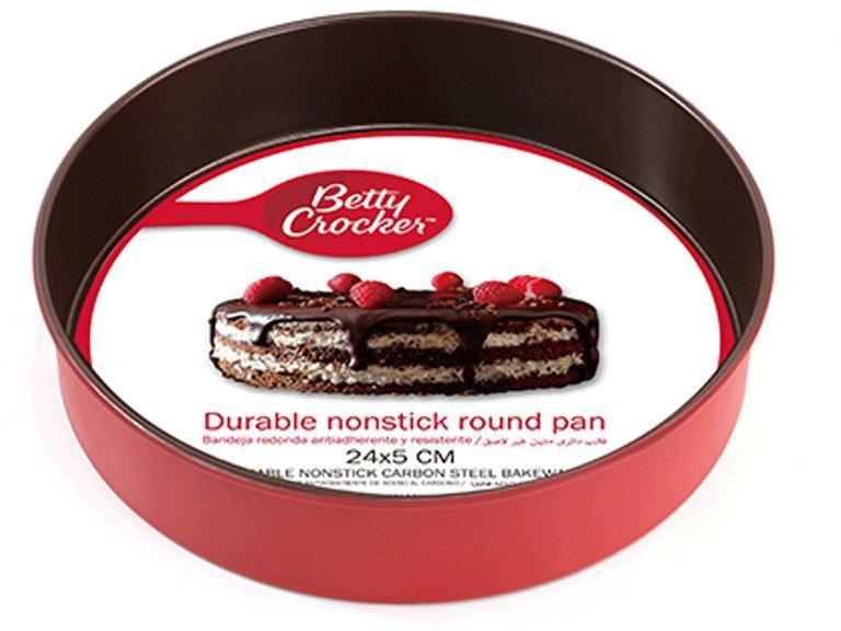 Betty Crocker Non-Stick Baking Round Pan ,Red