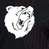 Mauton GROWLING BEAR Printed Shirt-BLACK