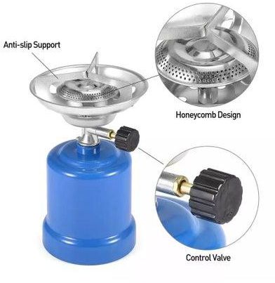 Portable Gas Stove Blue/Silver