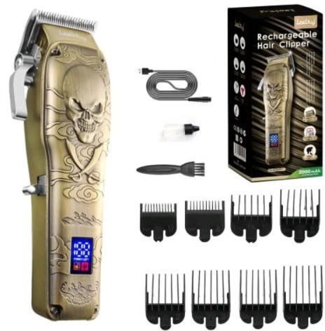 Leebuy Metal Rechargeable Hair Clipper 100-240v