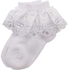 Girls Cotton Lace Sweater (2) Pieces-White