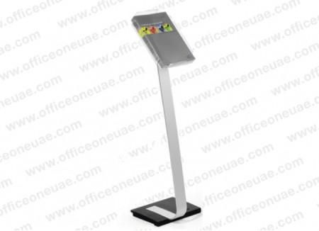 Durable Brochure Display Floor Stand with rotatable A4 tray