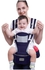 Fashion Baby Carrier Ergonomic Hip Seat Carrier With Hood Front & Back - Blue