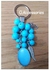 O Accessories Medal Chain _silver Metal _turquoise Stones