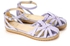 Ice Club Buckle Closure Leather Sandals - Lilac