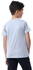 Diadora Boys Printed Cotton T-Shirt -BlueSky