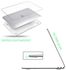 Anban Compatible with MacBook Air 13 inch Case M1, MacBook Air Case 2021 2020 2019 2018 A2337 A2179 A1932 with Touch ID, Plastic Laptop Hard Shell Case with 2 Keyboard Cover + Screen Protector, Clear