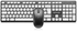 DELUX KA150G Wireless Ultra-thin Multimedia Keyboard + M107GX Wireless Optical 1000DPI Mouse 2.4G White