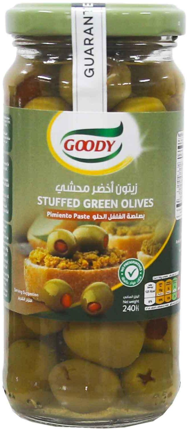Goody stuffed green olives 240g